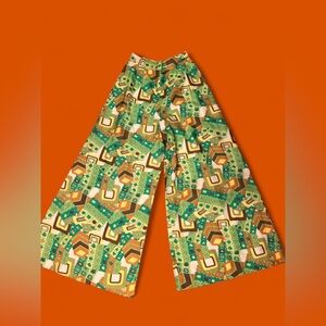 Vintage 1970’s epic geometric print elephant bell pants.
